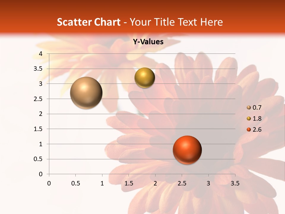 Two Orange And Yellow Flowers Are In A Vase PowerPoint Template