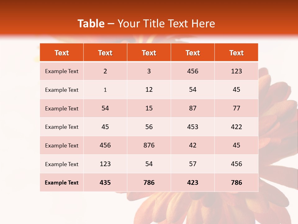 Two Orange And Yellow Flowers Are In A Vase PowerPoint Template