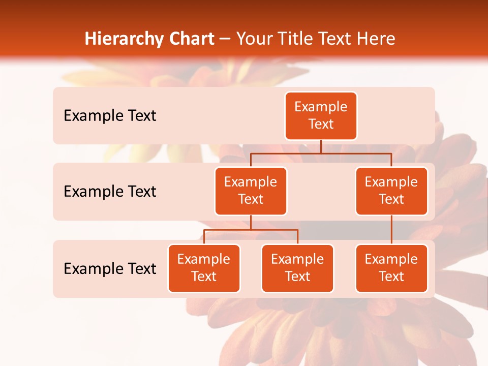 Two Orange And Yellow Flowers Are In A Vase PowerPoint Template