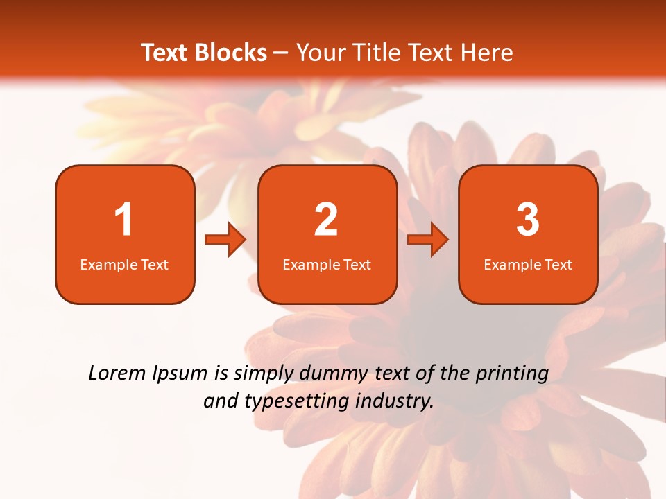 Two Orange And Yellow Flowers Are In A Vase PowerPoint Template