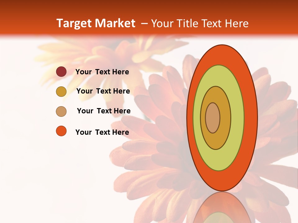 Two Orange And Yellow Flowers Are In A Vase PowerPoint Template