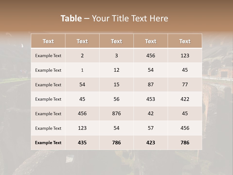 Inside Of Famous Colosseum Or Coliseum In Rome (Flavian Amphitheatre), Italy PowerPoint Template
