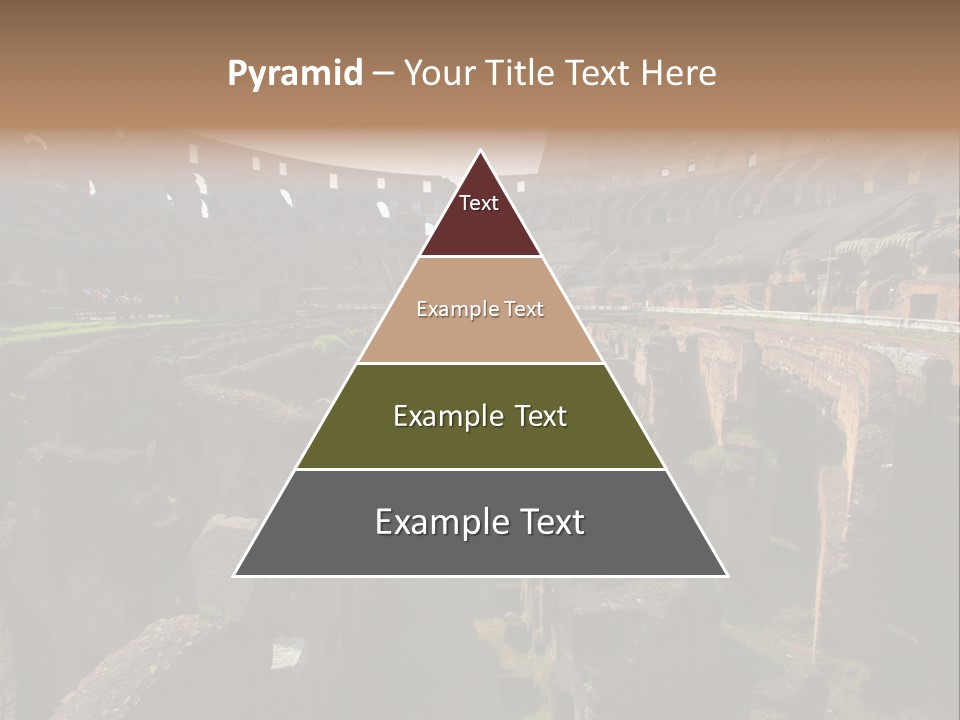 Inside Of Famous Colosseum Or Coliseum In Rome (Flavian Amphitheatre), Italy PowerPoint Template