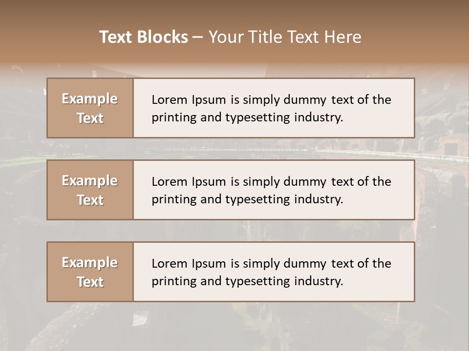 Inside Of Famous Colosseum Or Coliseum In Rome (Flavian Amphitheatre), Italy PowerPoint Template