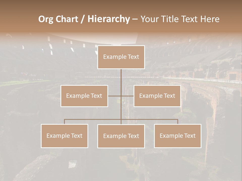Inside Of Famous Colosseum Or Coliseum In Rome (Flavian Amphitheatre), Italy PowerPoint Template