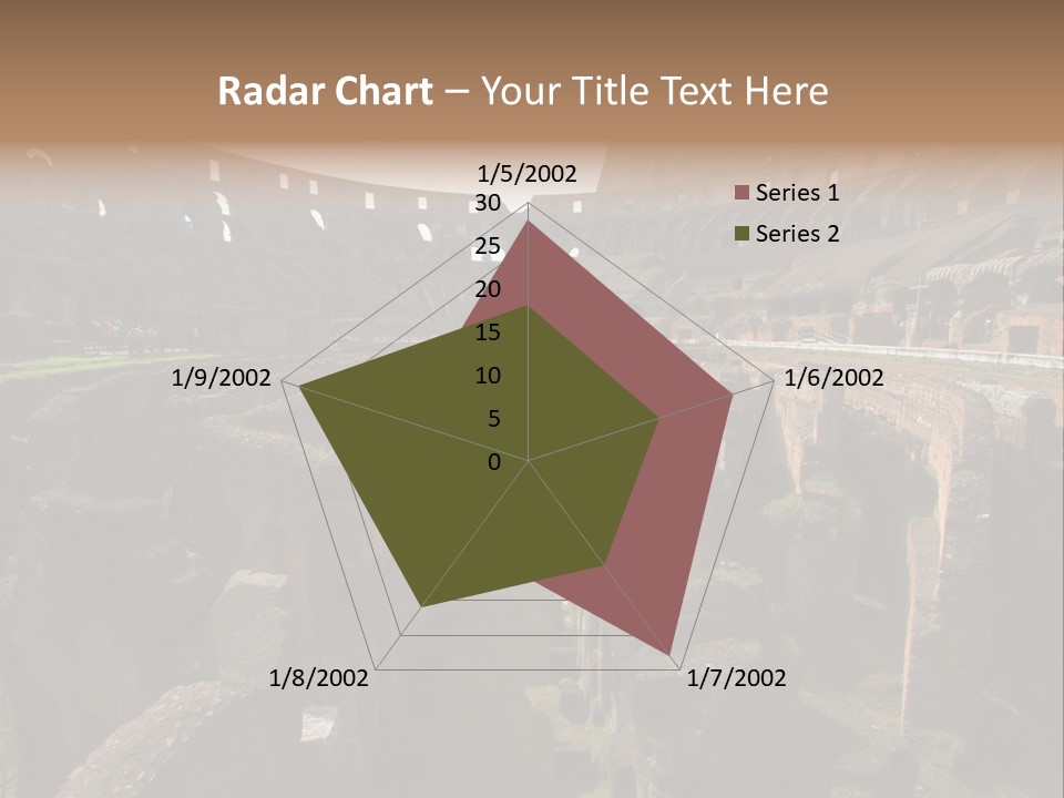 Inside Of Famous Colosseum Or Coliseum In Rome (Flavian Amphitheatre), Italy PowerPoint Template