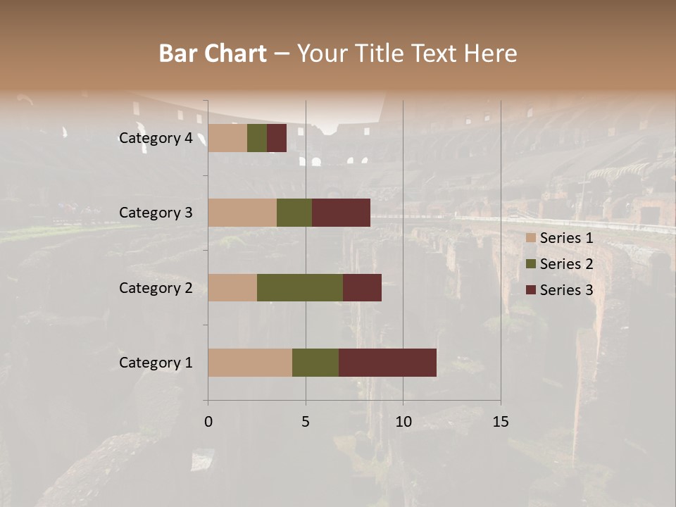 Inside Of Famous Colosseum Or Coliseum In Rome (Flavian Amphitheatre), Italy PowerPoint Template