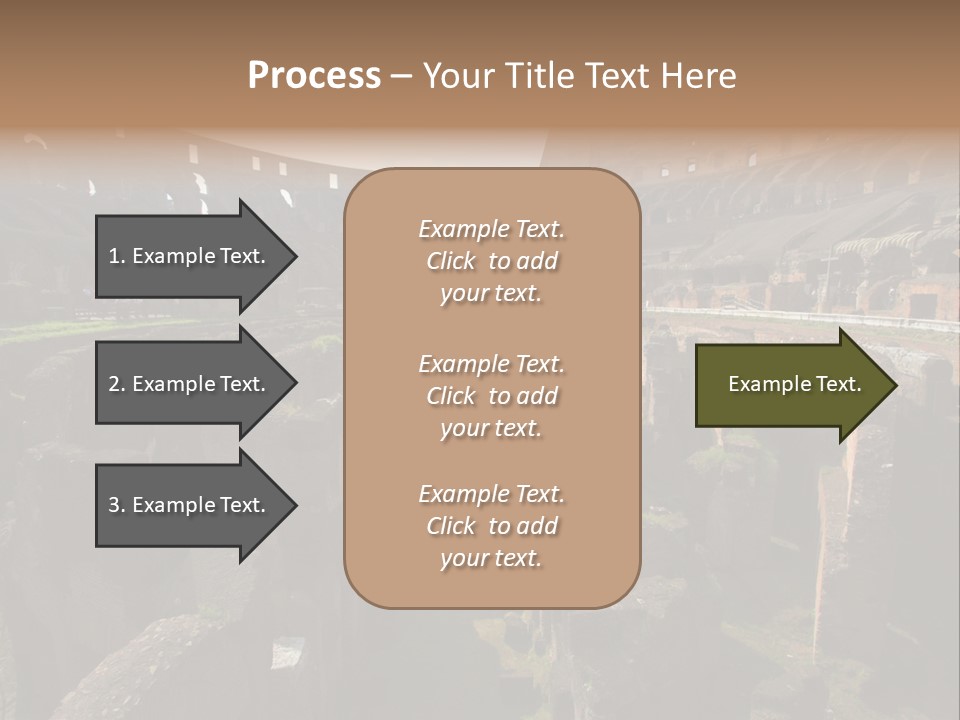 Inside Of Famous Colosseum Or Coliseum In Rome (Flavian Amphitheatre), Italy PowerPoint Template