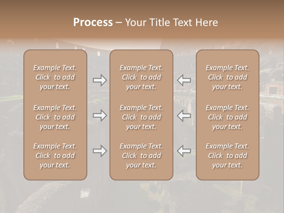 Inside Of Famous Colosseum Or Coliseum In Rome (Flavian Amphitheatre), Italy PowerPoint Template