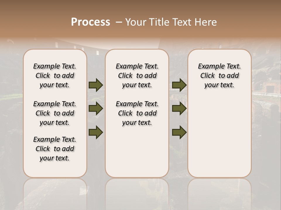 Inside Of Famous Colosseum Or Coliseum In Rome (Flavian Amphitheatre), Italy PowerPoint Template