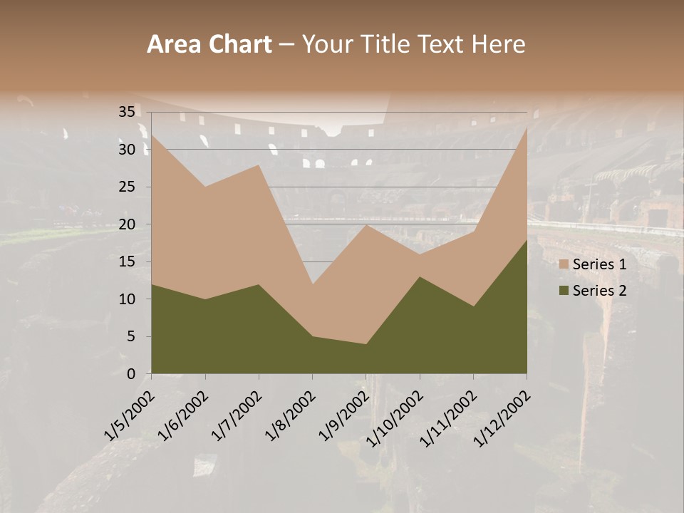 Inside Of Famous Colosseum Or Coliseum In Rome (Flavian Amphitheatre), Italy PowerPoint Template