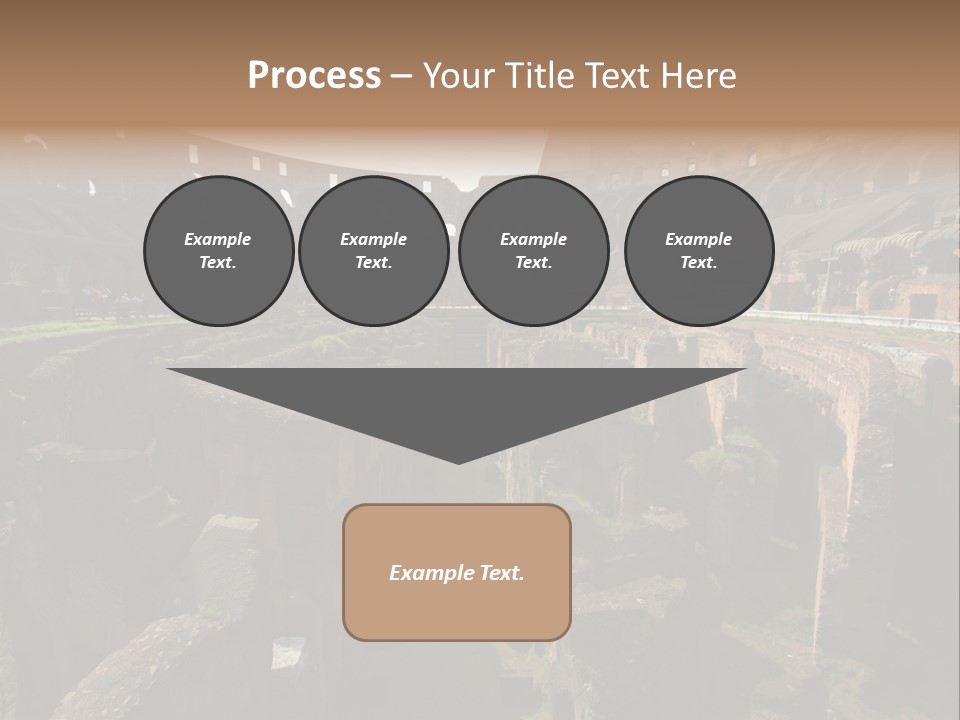 Inside Of Famous Colosseum Or Coliseum In Rome (Flavian Amphitheatre), Italy PowerPoint Template