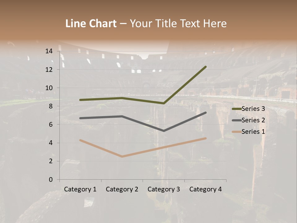 Inside Of Famous Colosseum Or Coliseum In Rome (Flavian Amphitheatre), Italy PowerPoint Template
