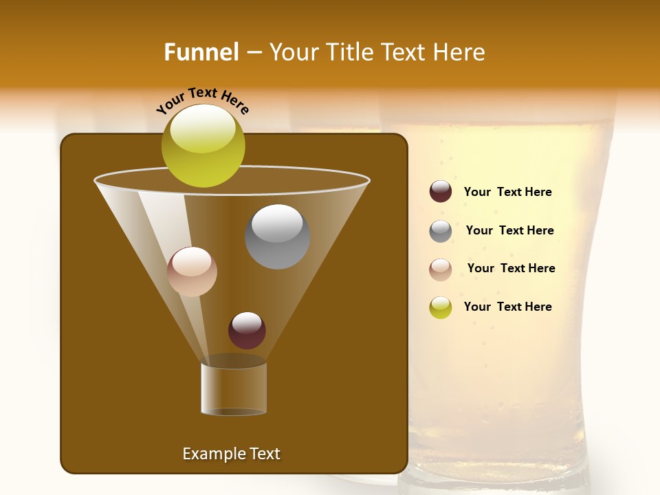 A Row Of Beer Pints PowerPoint Template