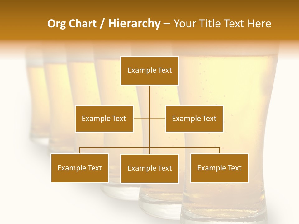 A Row Of Beer Pints PowerPoint Template