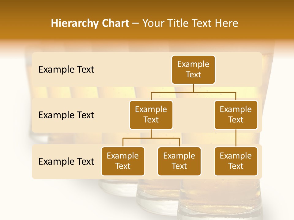 A Row Of Beer Pints PowerPoint Template