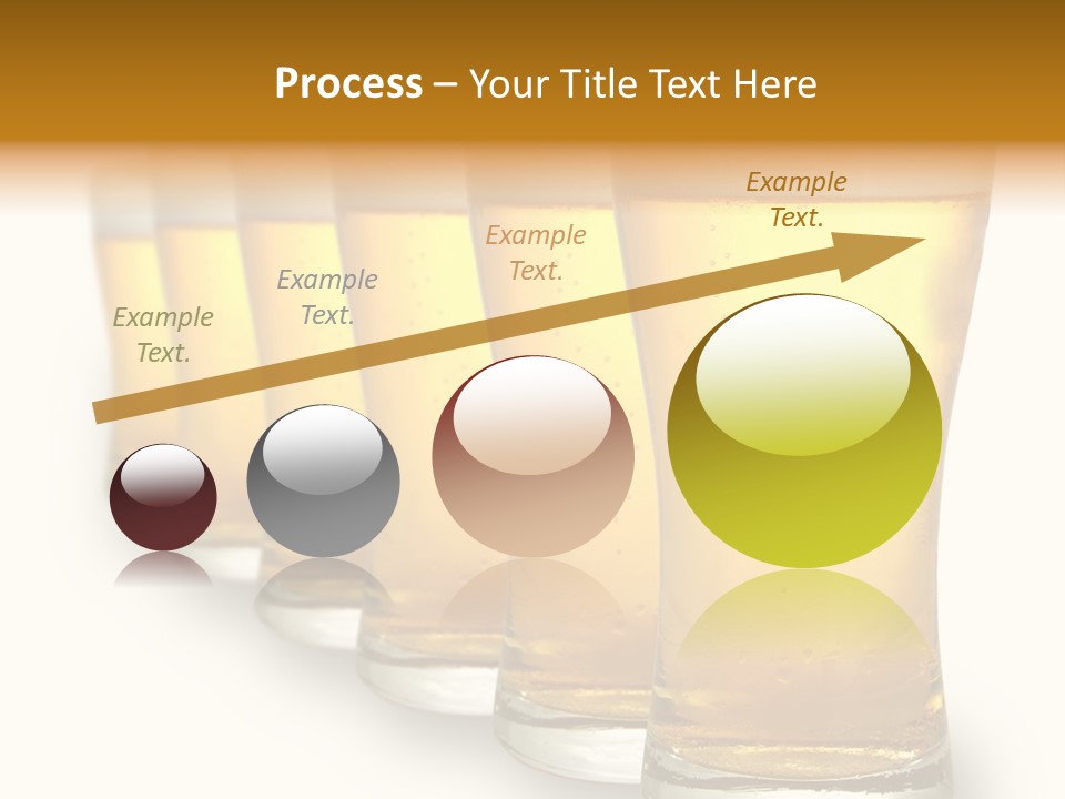 A Row Of Beer Pints PowerPoint Template