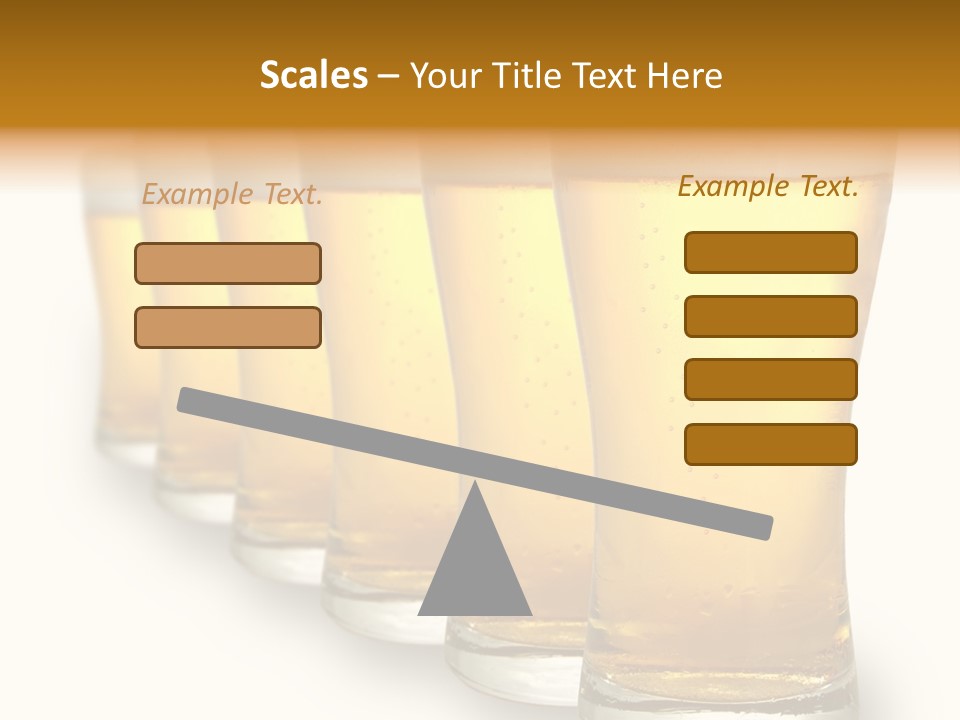 A Row Of Beer Pints PowerPoint Template