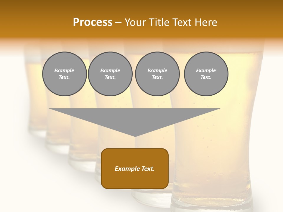 A Row Of Beer Pints PowerPoint Template