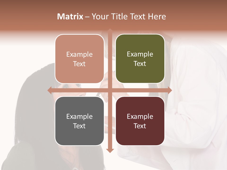 A Woman Getting Her Teeth Brushed By A Dentist PowerPoint Template