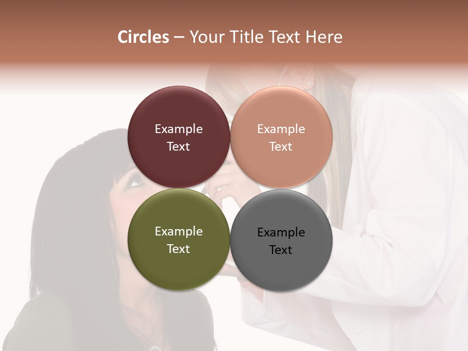 A Woman Getting Her Teeth Brushed By A Dentist PowerPoint Template