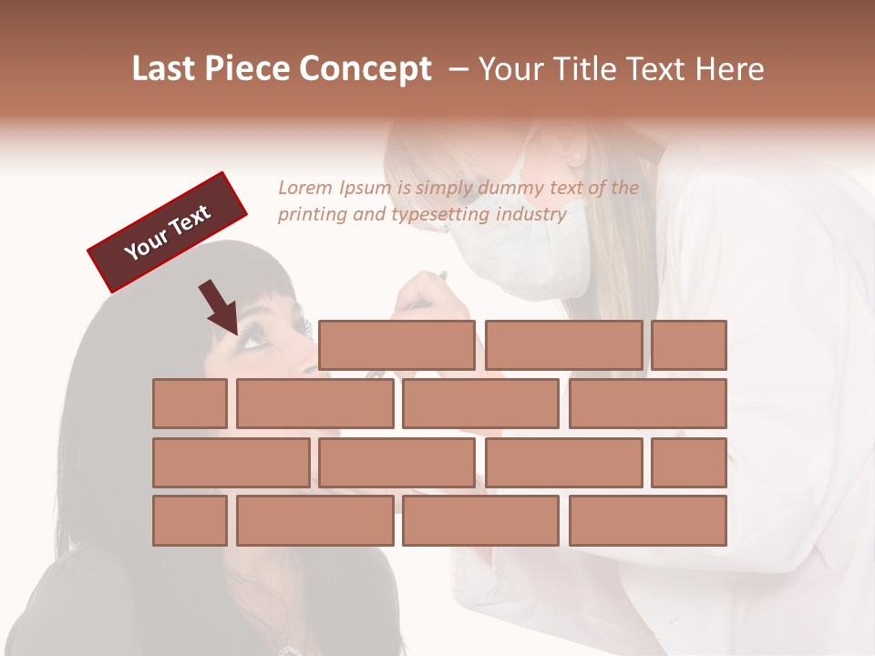 A Woman Getting Her Teeth Brushed By A Dentist PowerPoint Template