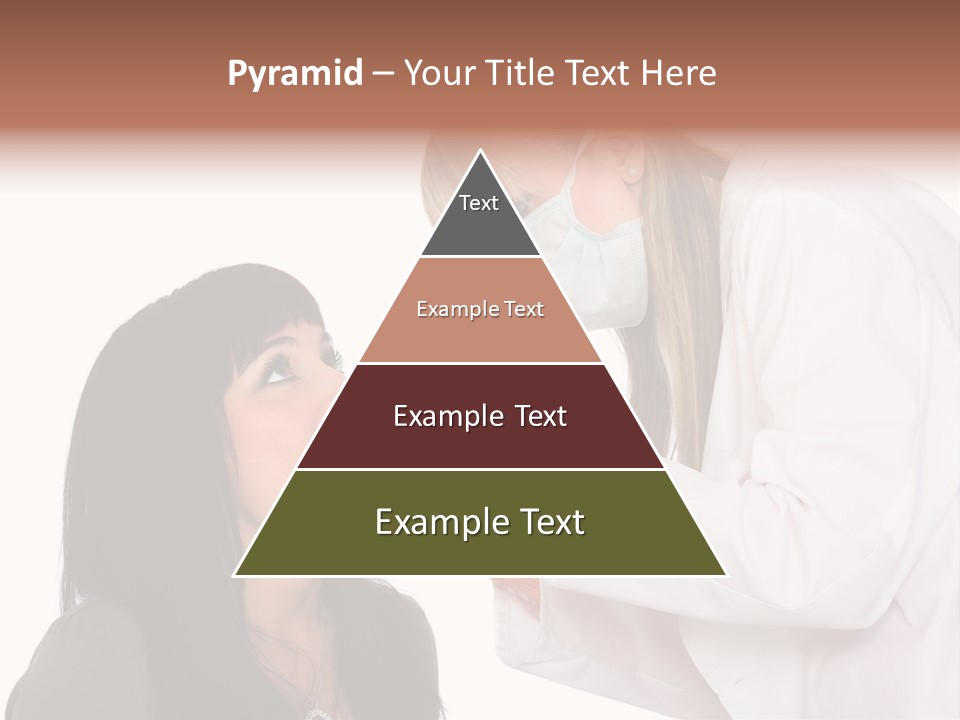A Woman Getting Her Teeth Brushed By A Dentist PowerPoint Template