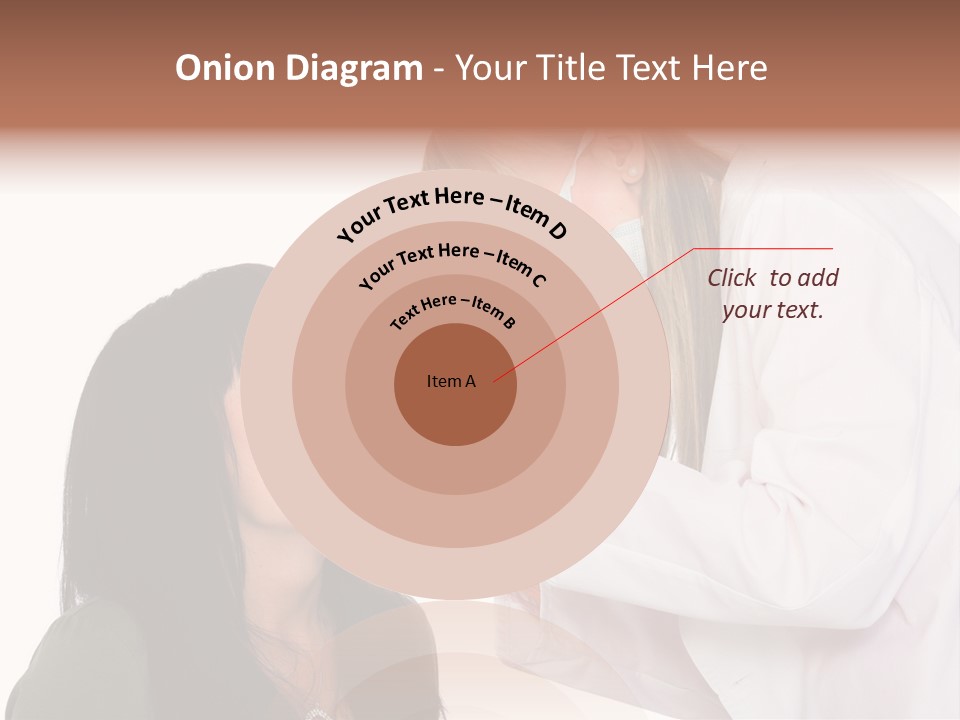 A Woman Getting Her Teeth Brushed By A Dentist PowerPoint Template