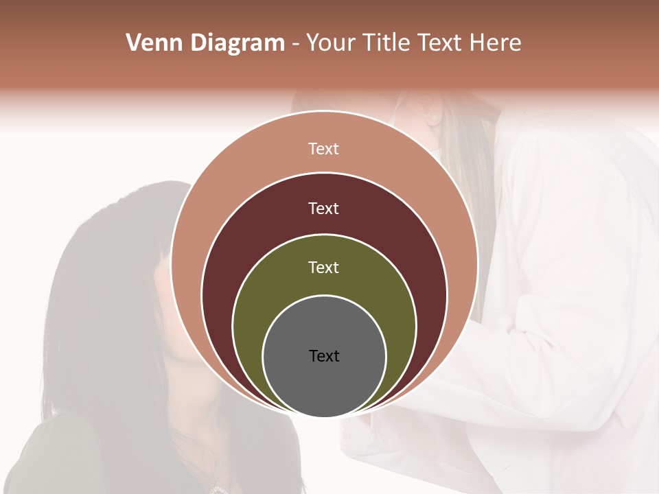 A Woman Getting Her Teeth Brushed By A Dentist PowerPoint Template
