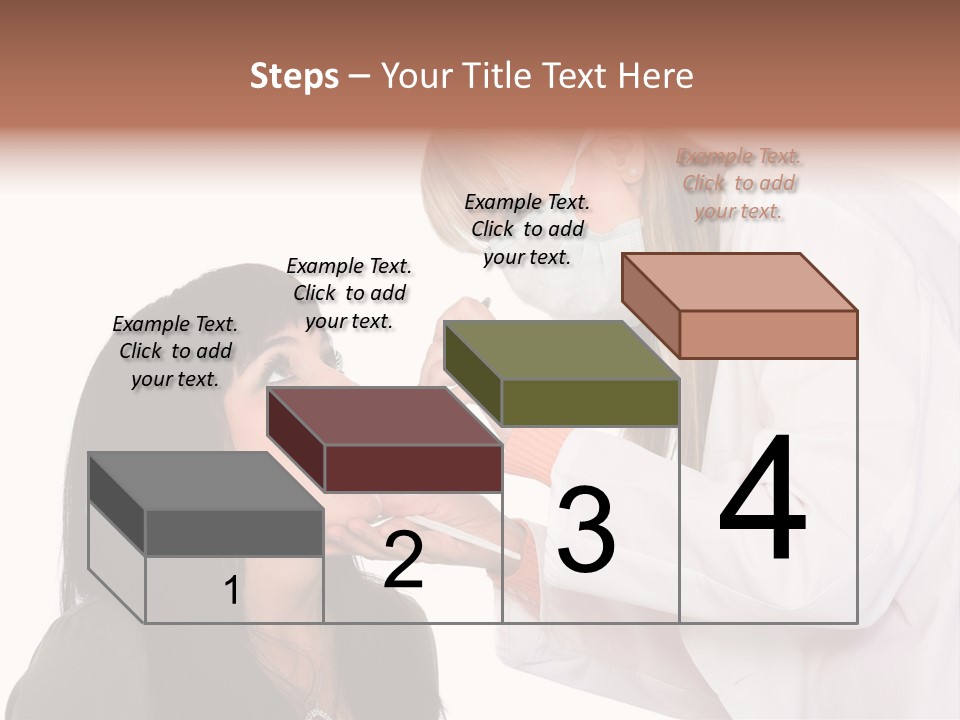 A Woman Getting Her Teeth Brushed By A Dentist PowerPoint Template