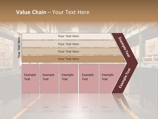 Industrial Warehouse - Wide Angle View. PowerPoint Template