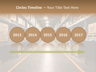 Industrial Warehouse - Wide Angle View. PowerPoint Template