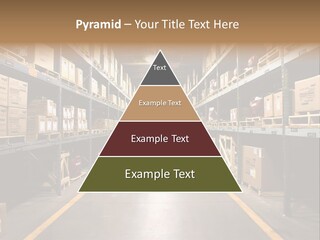 Industrial Warehouse - Wide Angle View. PowerPoint Template