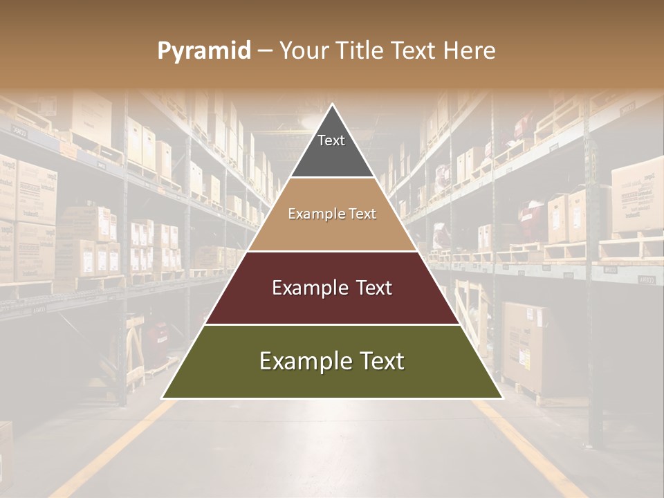 Industrial Warehouse - Wide Angle View. PowerPoint Template