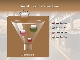 Industrial Warehouse - Wide Angle View. PowerPoint Template