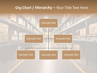 Industrial Warehouse - Wide Angle View. PowerPoint Template