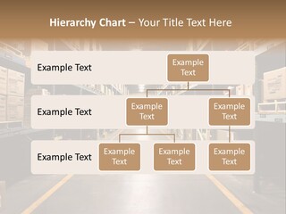 Industrial Warehouse - Wide Angle View. PowerPoint Template