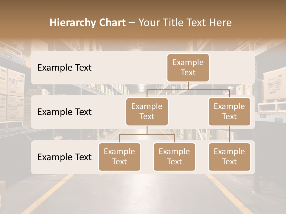 Industrial Warehouse - Wide Angle View. PowerPoint Template