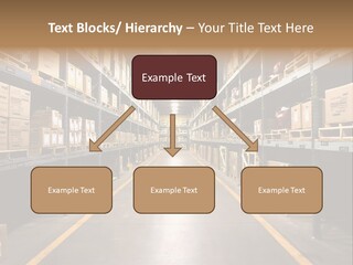 Industrial Warehouse - Wide Angle View. PowerPoint Template