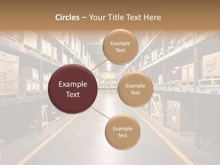 Industrial Warehouse - Wide Angle View. PowerPoint Template