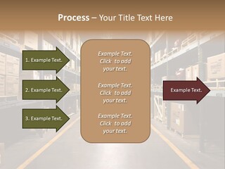 Industrial Warehouse - Wide Angle View. PowerPoint Template