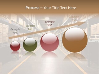 Industrial Warehouse - Wide Angle View. PowerPoint Template
