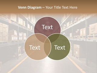 Industrial Warehouse - Wide Angle View. PowerPoint Template