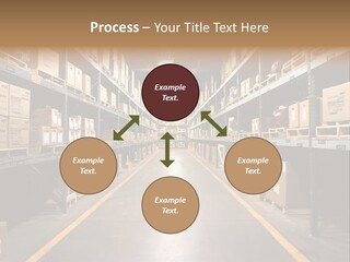 Industrial Warehouse - Wide Angle View. PowerPoint Template