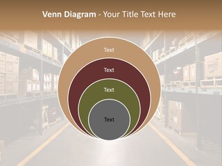 Industrial Warehouse - Wide Angle View. PowerPoint Template