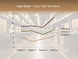Industrial Warehouse - Wide Angle View. PowerPoint Template