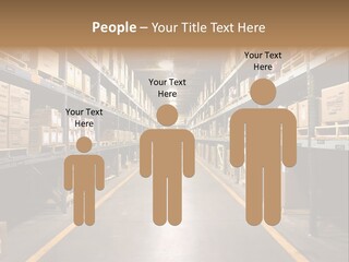 Industrial Warehouse - Wide Angle View. PowerPoint Template