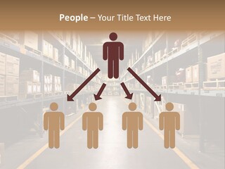 Industrial Warehouse - Wide Angle View. PowerPoint Template