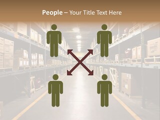 Industrial Warehouse - Wide Angle View. PowerPoint Template