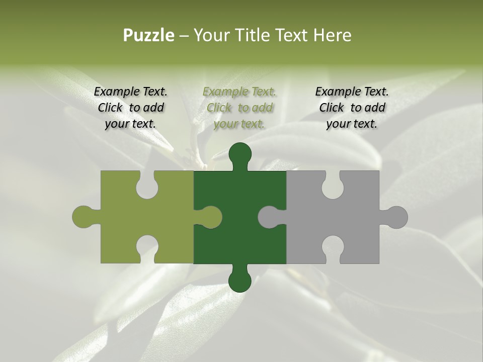 A Close Up Of A Plant With Green Leaves PowerPoint Template